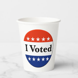 Gobelets En Papier J'ai voté les élections de 2026