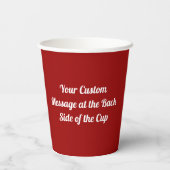 Gobelets En Papier J'Aime Les Tasses De Papier Bacon (Verso)