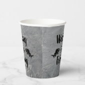 Gobelets En Papier J'aimerais pêcher une citation drôle (Droite)