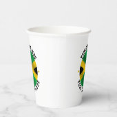 Gobelets En Papier Jamaïcain Round Text Drapeau jamaïcain (Droite)