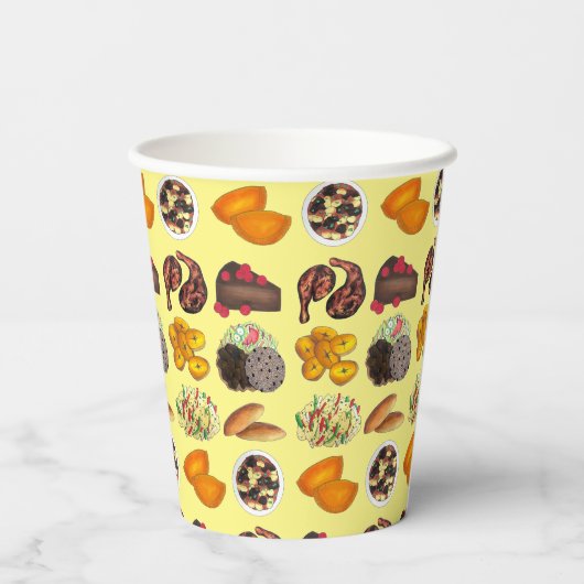 Gobelets En Papier Jamaïque Foods Caribbean Island Cuisine Cuisine (Verso)