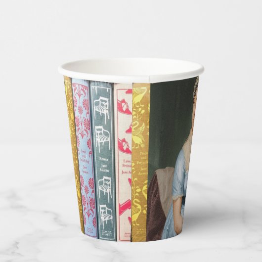 Gobelets En Papier Jane Austen et ses romans Coupes de papier (Droite)