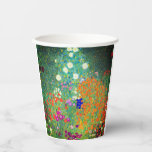 Gobelets En Papier Jardin aux fleurs Gustav Klimt<br><div class="desc">Tasses à papier avec peinture à l’huile de Gustav Klimt Jardin aux fleurs (1906). Un beau jardin de fleurs violettes,  rouges,  blanches,  bleues et oranges. Un grand cadeau pour les amateurs d'art Art Nouveau et autrichien.</div>