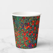 Gobelets En Papier Jardin aux fleurs Gustav Klimt (Recto)