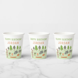 Gobelets En Papier Jardin Camping Anniversaire sous les étoiles En pl
