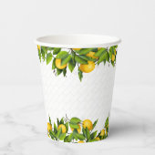 Gobelets En Papier Jardin Citrus citron (Verso)