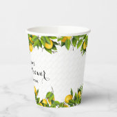 Gobelets En Papier Jardin Citrus citron (Gauche)