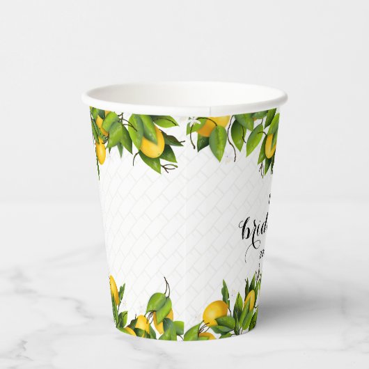 Gobelets En Papier Jardin Citrus citron (Droite)