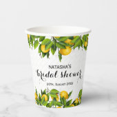 Gobelets En Papier Jardin Citrus citron (Recto)