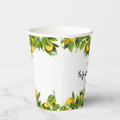 Gobelets En Papier Jardin de citron agrumes (Droite)