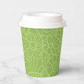 Gobelets En Papier Jardin de fleurs vert (Droite)