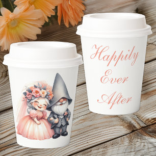 Gobelets En Papier Jardin de Whimsical Gnome Rustique Mariage de cont