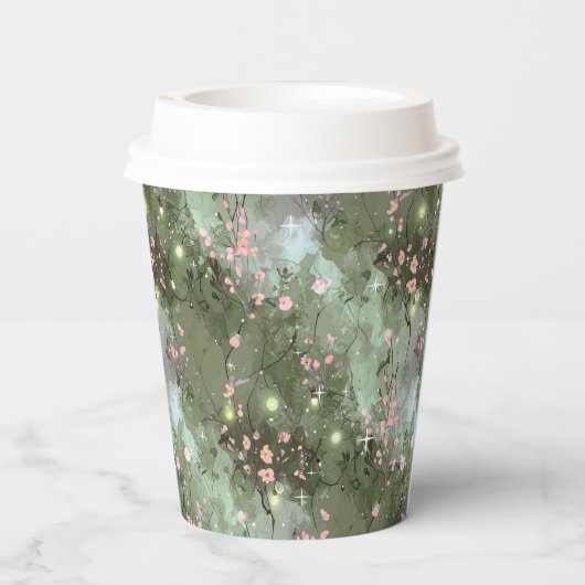 Gobelets En Papier Jardin enchanté 16 Motif rose ID1163 (Verso)