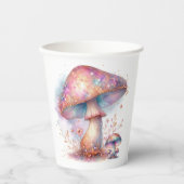 Gobelets En Papier Jardin enchanté Magique Champignons (Recto)