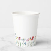 Gobelets En Papier Jardin Fleur sauvage Anniversaire (Verso)