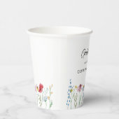 Gobelets En Papier Jardin Fleur sauvage Anniversaire (Droite)