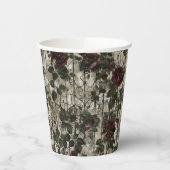 Gobelets En Papier Jardin gothique victorien Rose Motif (Gauche)