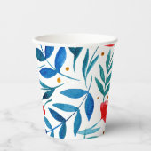 Gobelets En Papier Jardin magique aquarelle (Recto)