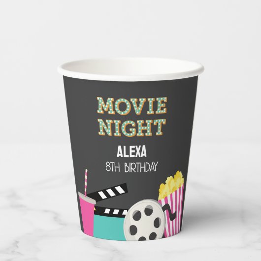 Gobelets En Papier Jardin rose Vidéo soirée papier tasse (Verso)