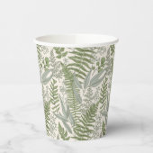 Gobelets En Papier Jardin vert fleuri (Gauche)
