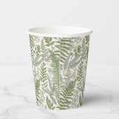 Gobelets En Papier Jardin vert fleuri (Droite)
