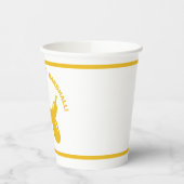 Gobelets En Papier Jaune Chien Ballotte Animal Parti Personnalisé (Gauche)