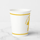 Gobelets En Papier Jaune Chien Ballotte Animal Parti Personnalisé (Droite)