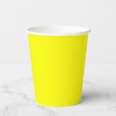 Gobelets En Papier Jaune clair (couleur solide) (Verso)