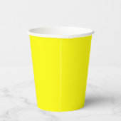 Gobelets En Papier Jaune clair (couleur solide) (Droite)