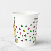 Gobelets En Papier Jaune Labrador Confetti fête d'anniversaire (Gauche)