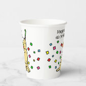 Gobelets En Papier Jaune Labrador Confetti fête d'anniversaire (Droite)