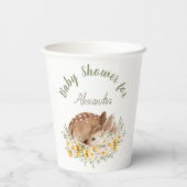 Gobelets En Papier Jaune Notre Petit Cher Cerf, Fleurs De Soleil Mour (Verso)