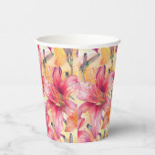 Gobelets En Papier Jaune rose (Droite)