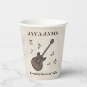 Gobelets En Papier Java Jams-Brassin' Riffs Rockin'-Café-Guitare- (Recto)
