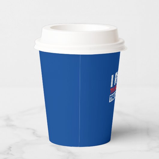 Gobelets En Papier Je Cours Pour Brûler Le Fou (Droite)