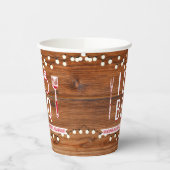 Gobelets En Papier Je fais BBQ Rustic Engagement Partie Couples Douch (Gauche)