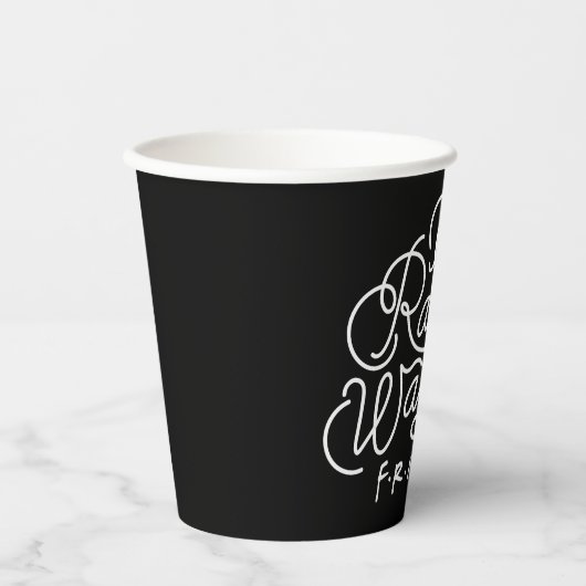 Gobelets En Papier Je préférerais regarder des amis™ Script (Recto)