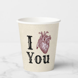 Gobelets En Papier Je T'Envie De Tasses En Papier