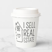 Gobelets En Papier Je Vends Immobilier (Recto)