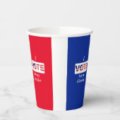 Gobelets En Papier Je VOTE chaque élection (Gauche)