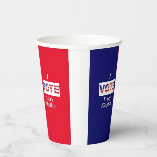 Gobelets En Papier Je VOTE chaque élection (Droite)