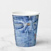 GOBELETS EN PAPIER JEANS BLEUS DÉFAVORISÉS (Verso)