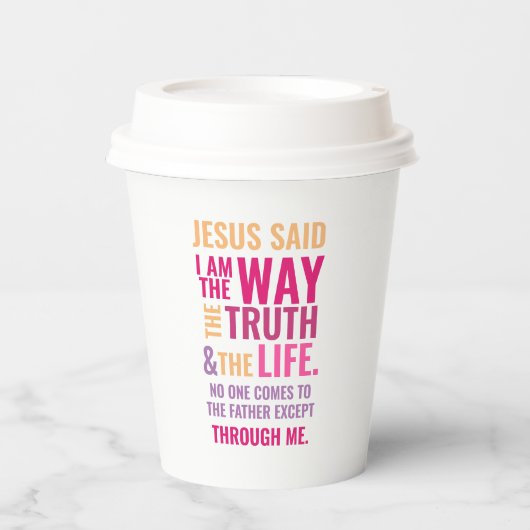 Gobelets En Papier Jésus (Recto)