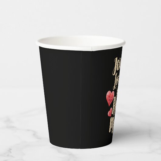 Gobelets En Papier Jésus Aime Ce Mess Chaud Dit : (Droite)