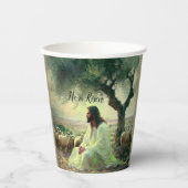 Gobelets En Papier Jesus Christ Religious Easter Catholic  (Recto)