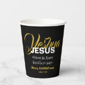 Gobelets En Papier JESUS RAISON SAISON Noël (Verso)