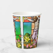 Gobelets En Papier Jésus sur la croix (Verso)