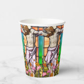 Gobelets En Papier Jésus sur la croix (Droite)