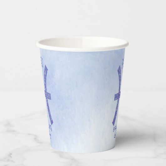 Gobelets En Papier Jeu d'Anniversaire violet sur mesure (Gauche)