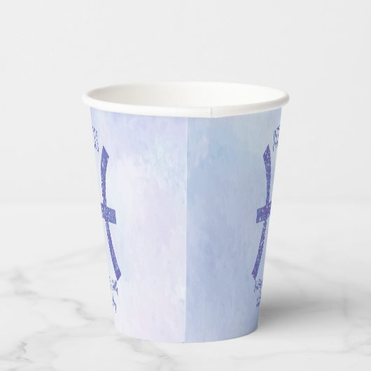 Gobelets En Papier Jeu d'Anniversaire violet sur mesure (Droite)